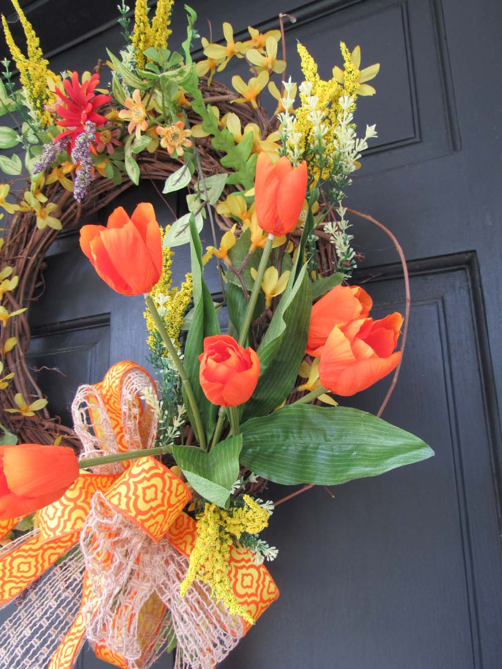 Small Round Grapevine Wreath Tutorial -  Facebook Live 4/11/17