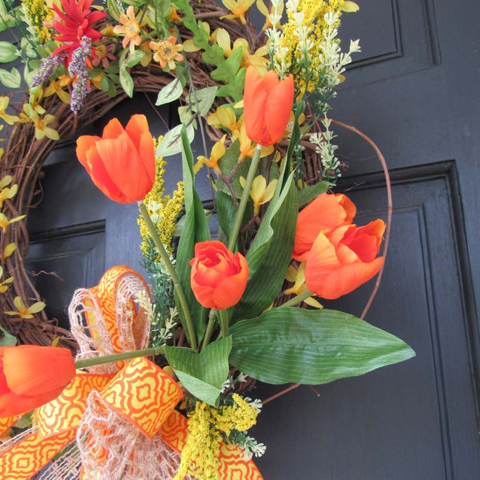 Small Round Grapevine Wreath Tutorial -  Facebook Live 4/11/17