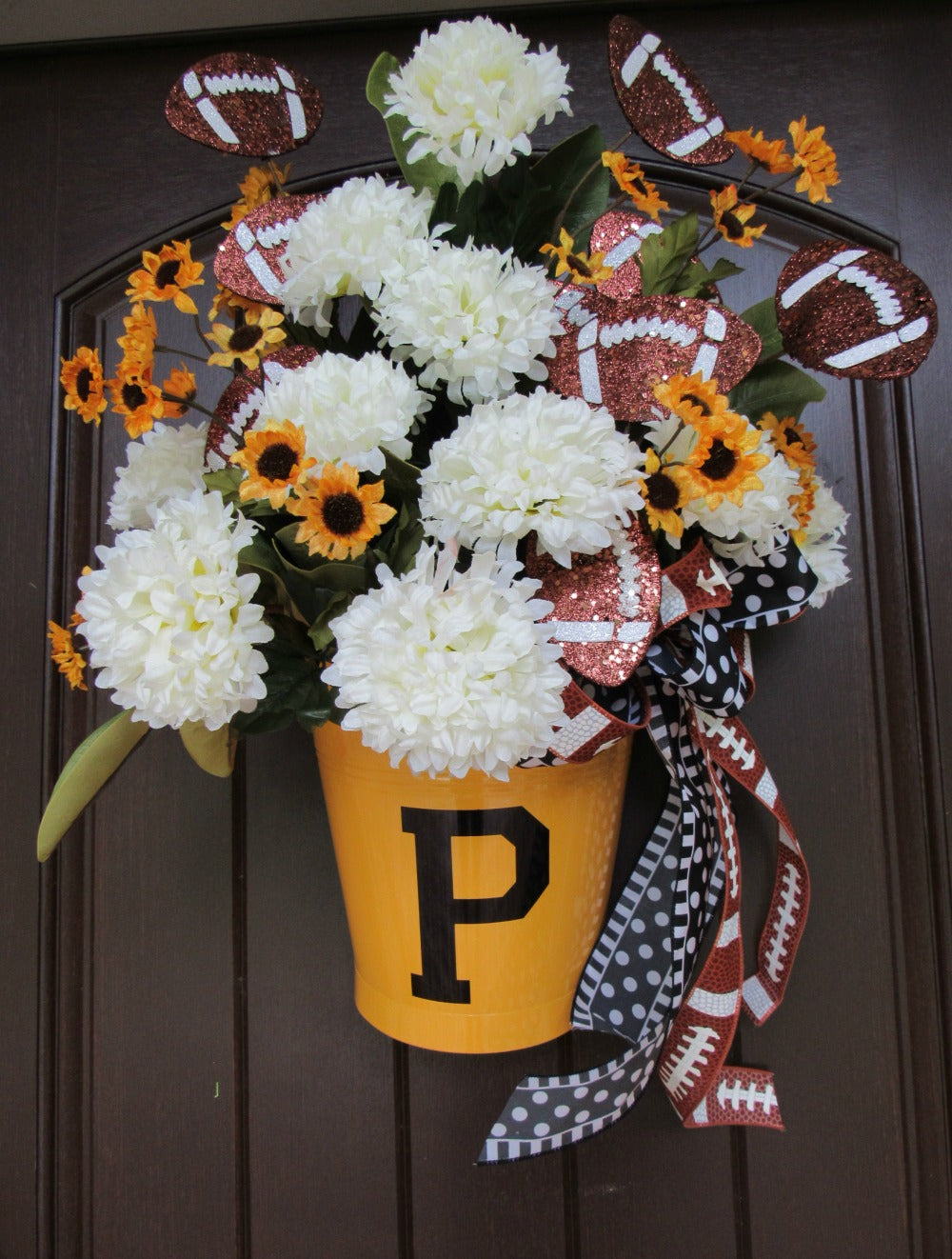 2017 Football Floral Door Hanger Tutorial