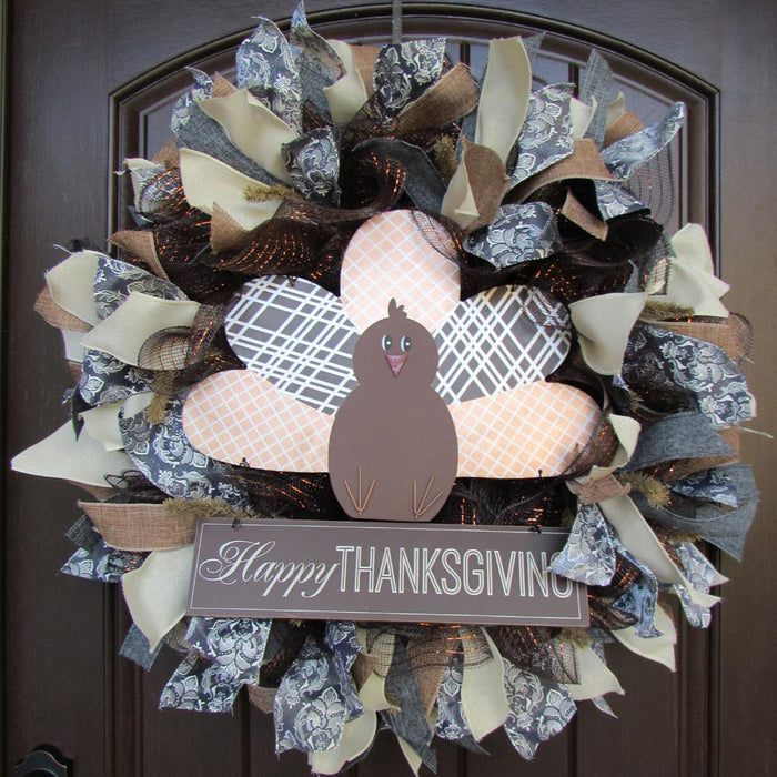 2017 Happy Thanksgiving Wreath Tutorial