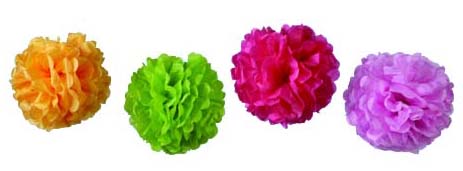 New Product  - Tissue Paper Pom Poms