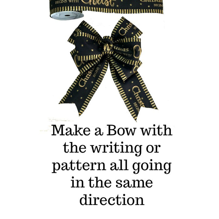 Make a Bow with the Pattern in the Same Direction