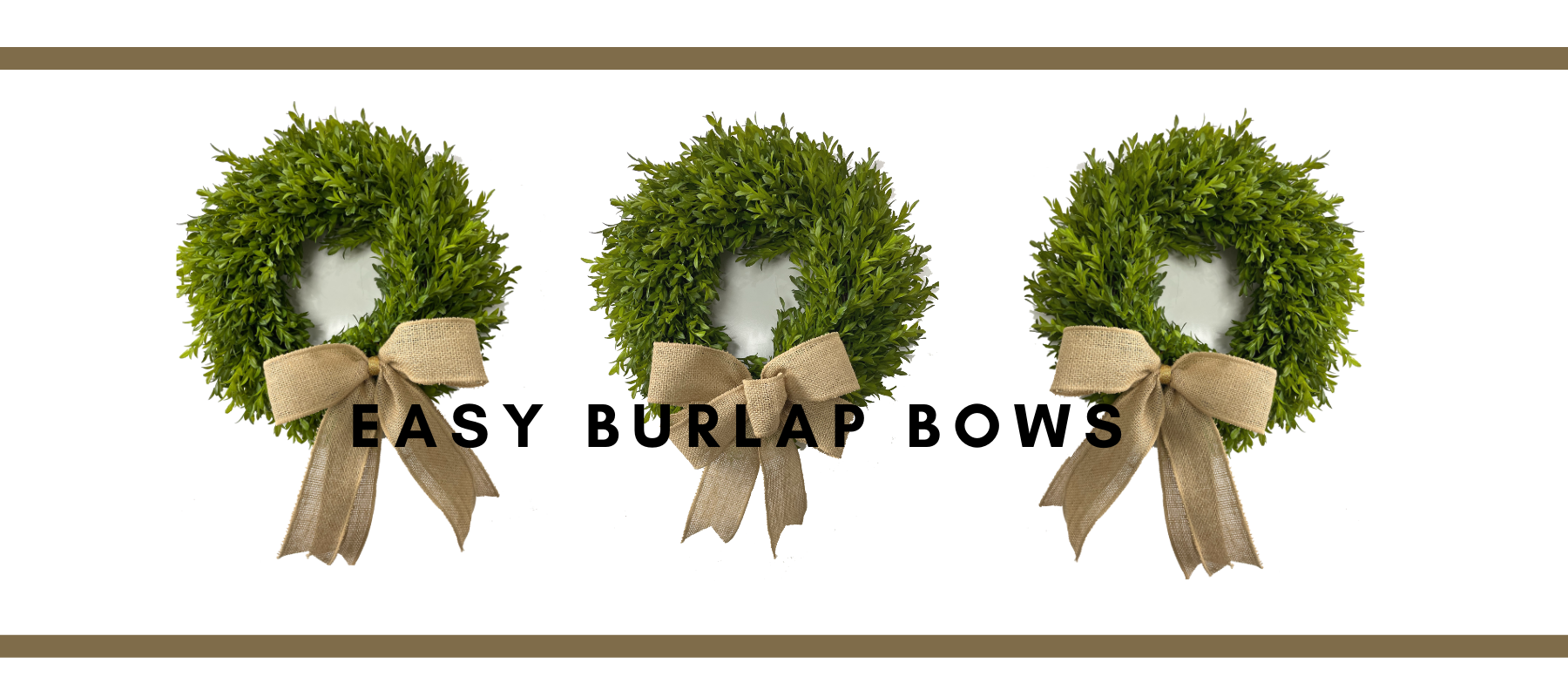 Two Ways to Make a Burlap Bow