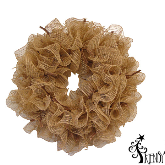 Tutorial Using Poly & Burlap Mesh on a 24" Pencil Wreath