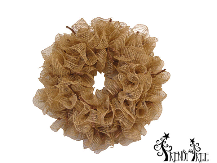 Tutorial Using Poly & Burlap Mesh on a 24" Pencil Wreath