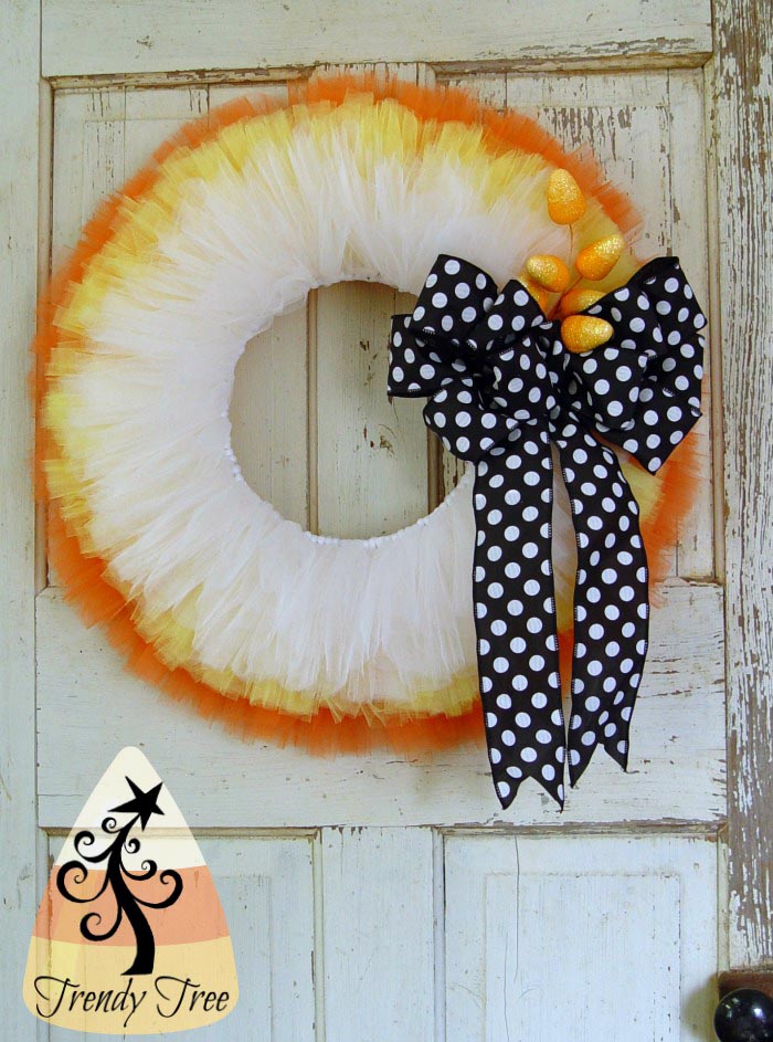 Candy Corn Wreath Tutorial