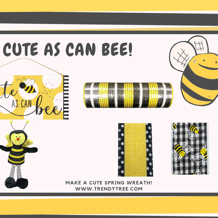 Make a Spring Bumblebee Wreath