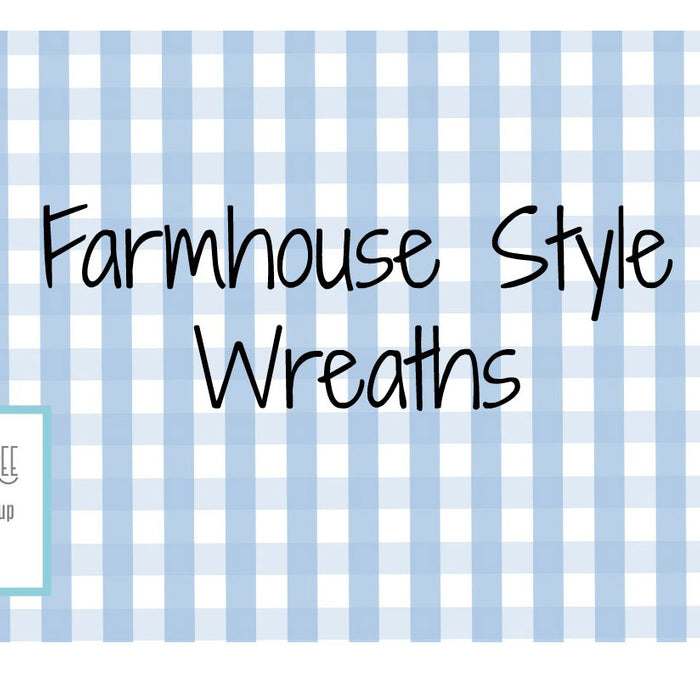 Farmhouse Door Wreaths by the Trendy Tree Marketing Group