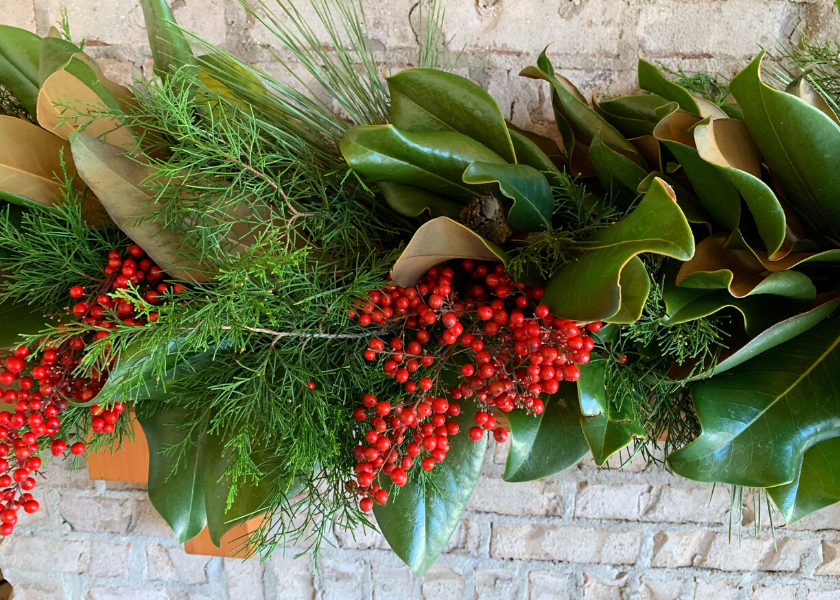 Fresh Garland - Magnolia Cedar & Pine