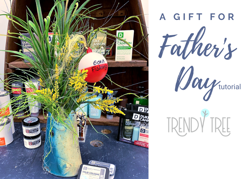 Gone Fishing Father's Day Floral Tutorial