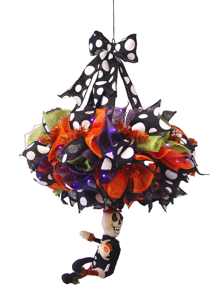 Halloween Chandelier Tutorial with RAZ Decor