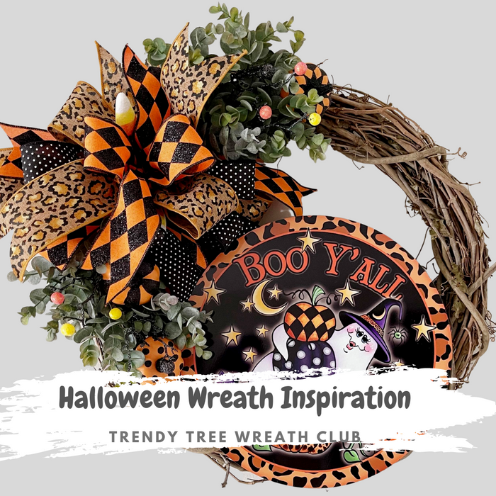 Halloween Wreath Inspiration from the Trendy Tree Wreath Club