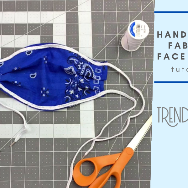 DIY How to Make a Hand Sewn Face Mask with Fabric Bandana