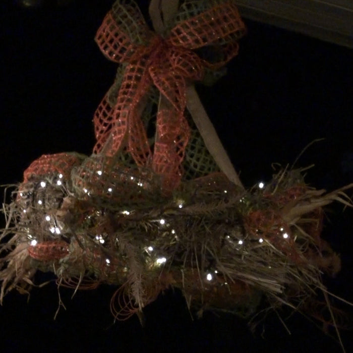 Hay Wreath Chandelier