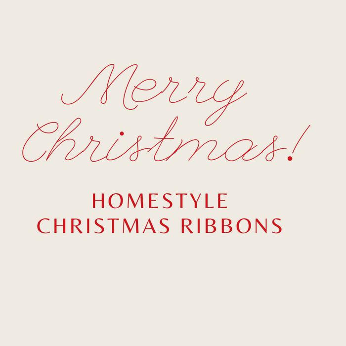 Homestyle Christmas Ribbon