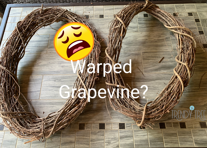 How to Fix a Warped Grapevine Wreath