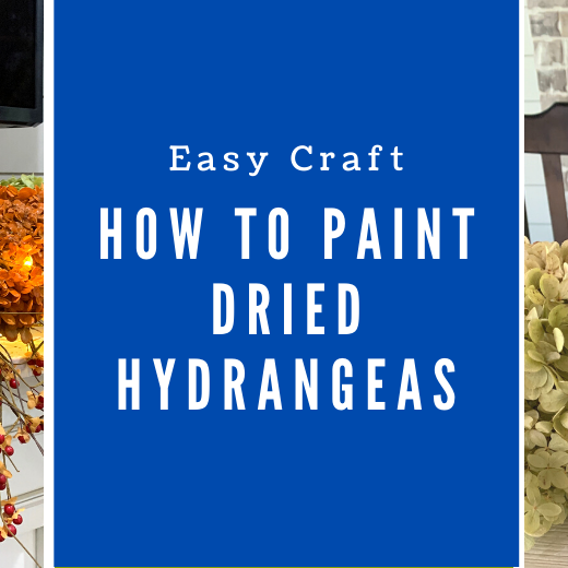 How to Paint Dried Hydrangeas