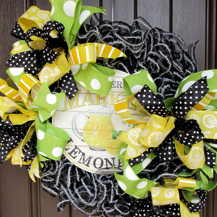 2018 April Lemonade Wreath Tutorial