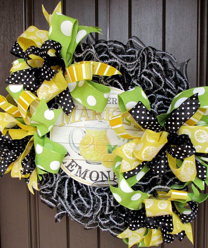 2018 April Lemonade Wreath Tutorial