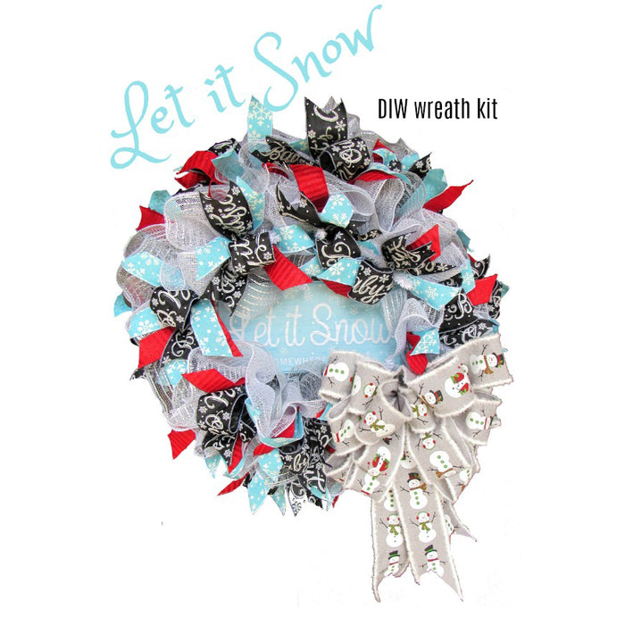 2018 Let it Snow Wreath Tutorial