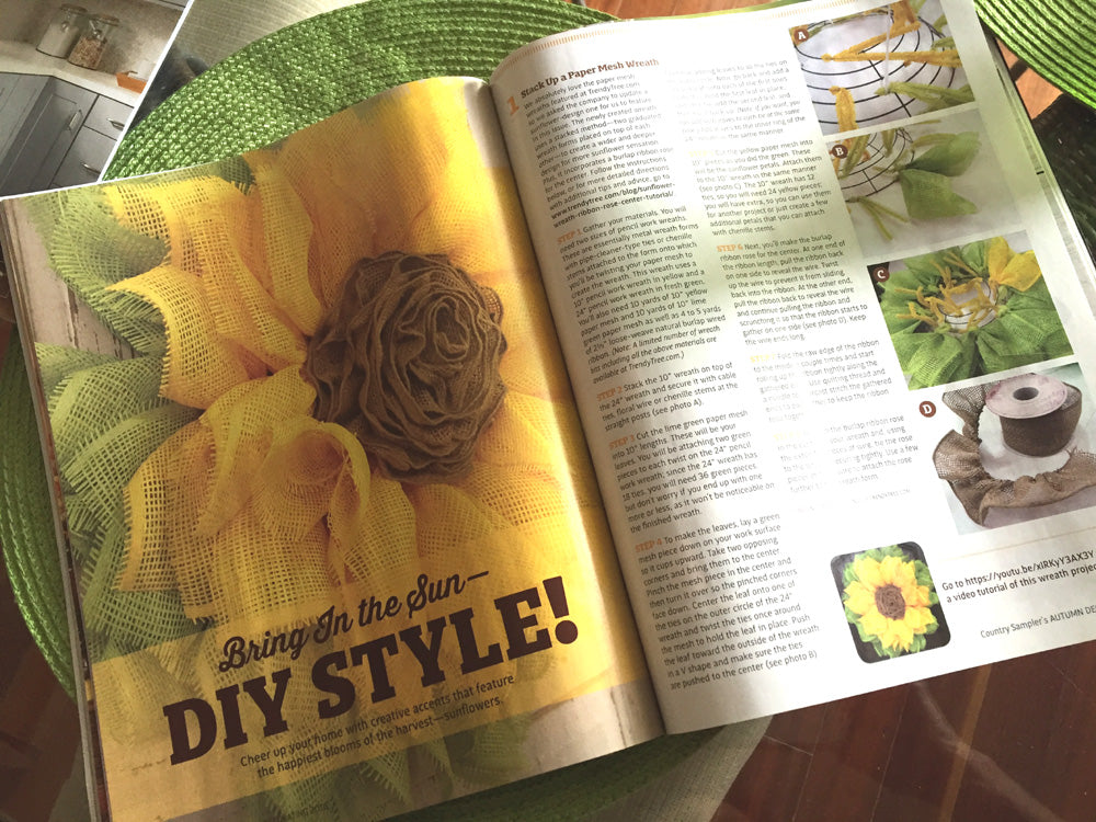 Trendy Tree Project Featured in Country Sampler's Autumn Special Issue 2016!