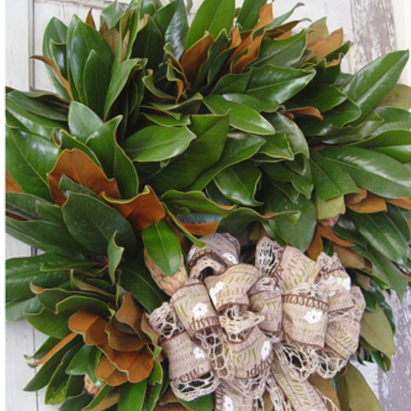 Fresh Magnolia Wreath Tutorial