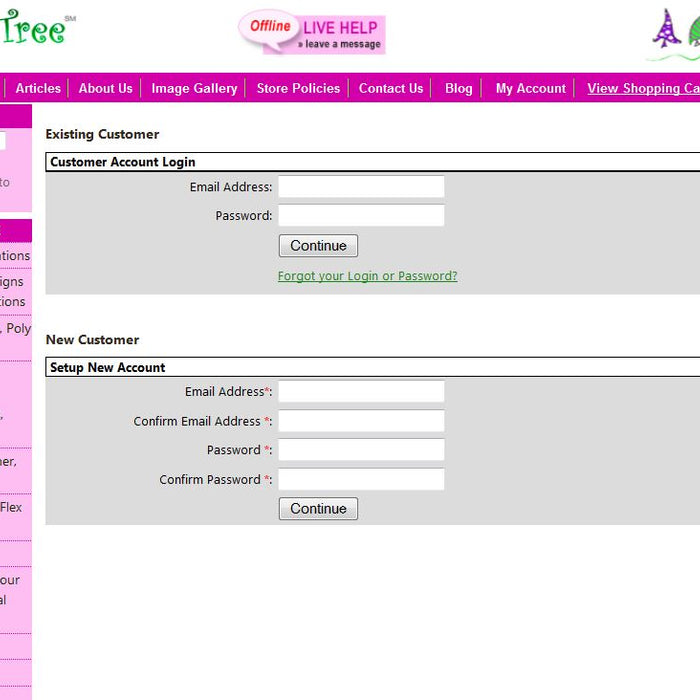 New Featured Added to Trendy Tree! My Account with Order History