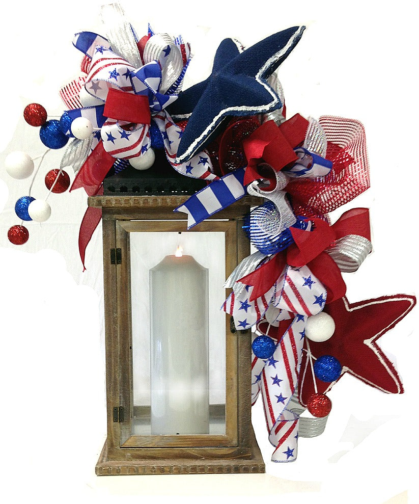 Patriotic Lantern Topper Tutorial 2016