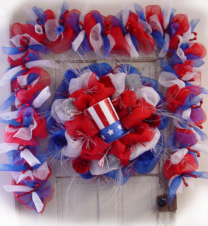 Patriotic Wreath & Garland Tutorial