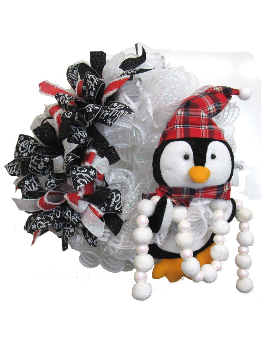 2017 Penguin Wreath Tutorial