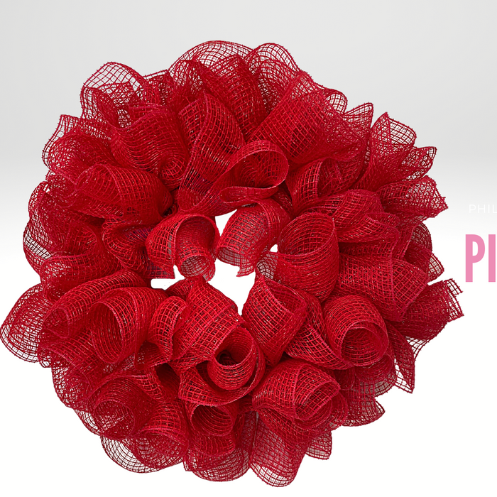 How to Use a Wreath Form that Doesn't Match Your Mesh