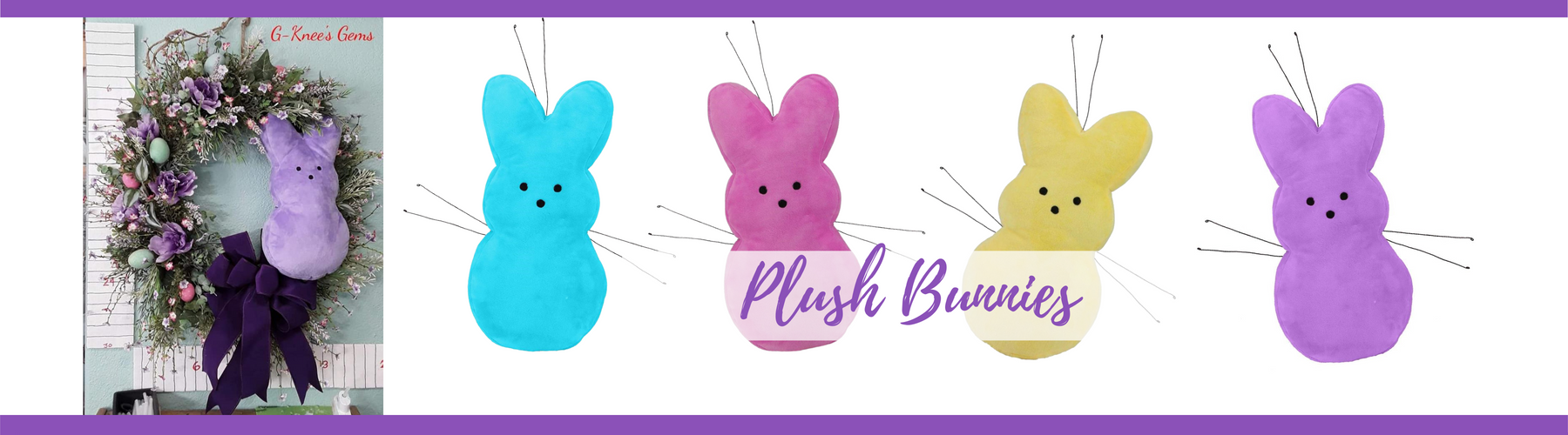 Plush Fabric Bunnies for Easter