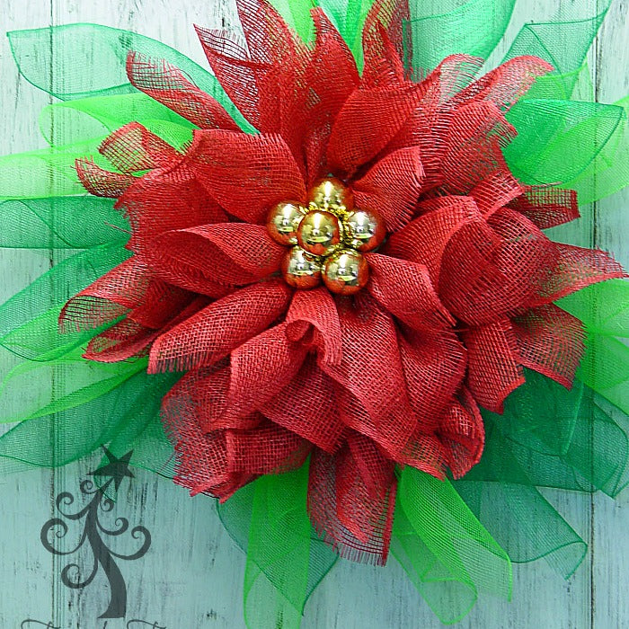 Poinsettia Wreath Tutorial