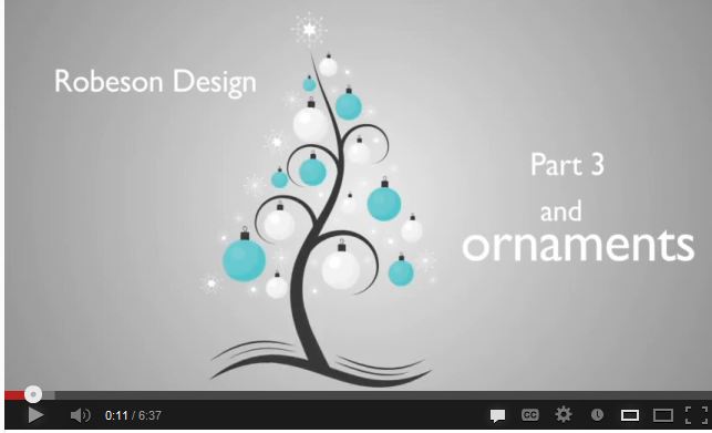 Adding Balls and Ornaments to the Christmas Tree by Robeson Design