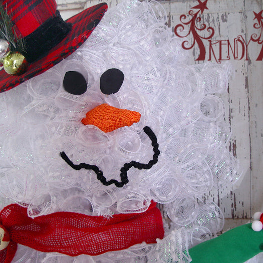 Snowman Wreath Tutorial 2014