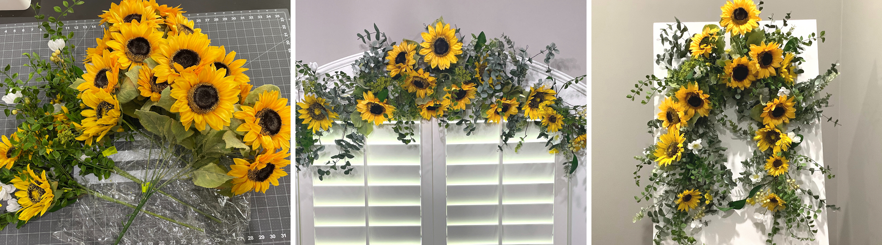 sunflower garland tutorial