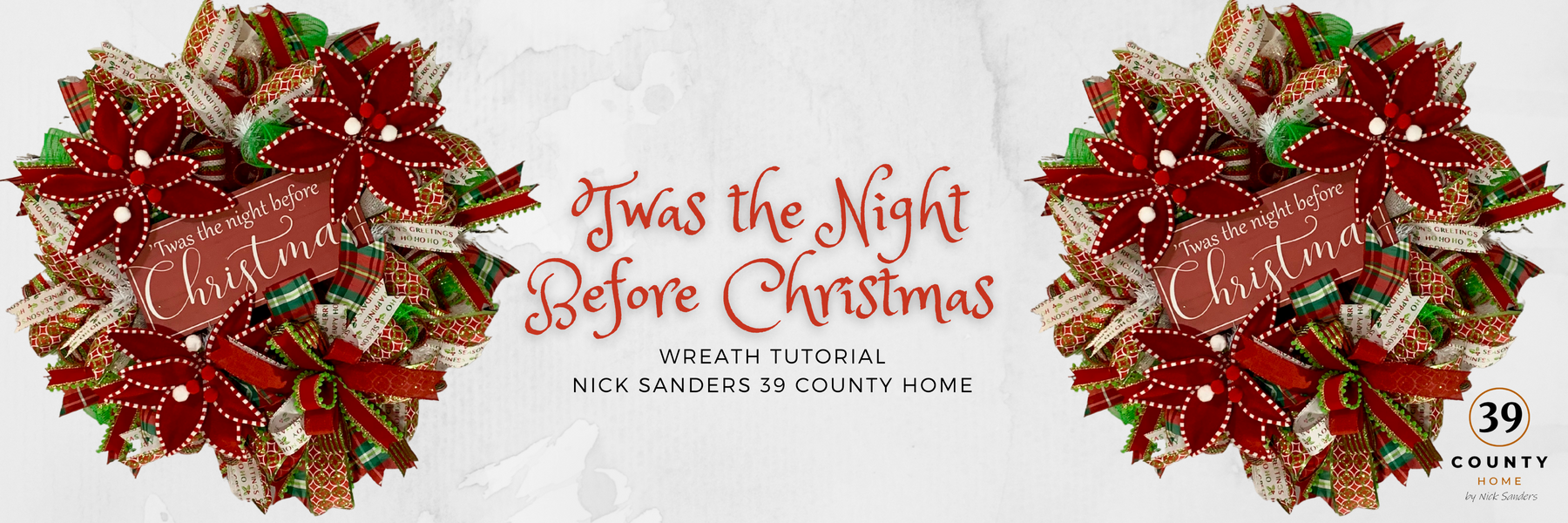 Twas the Night Before Christmas Wreath Tutorial