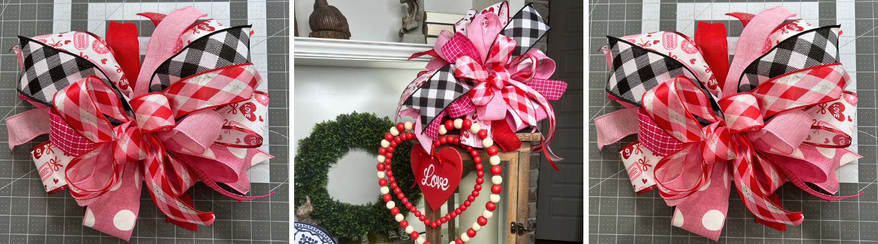 quick and easy valentine lantern bow