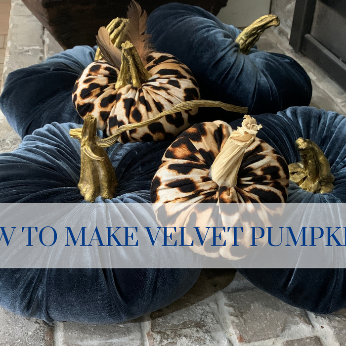 How to Make Velvet Pumpkins