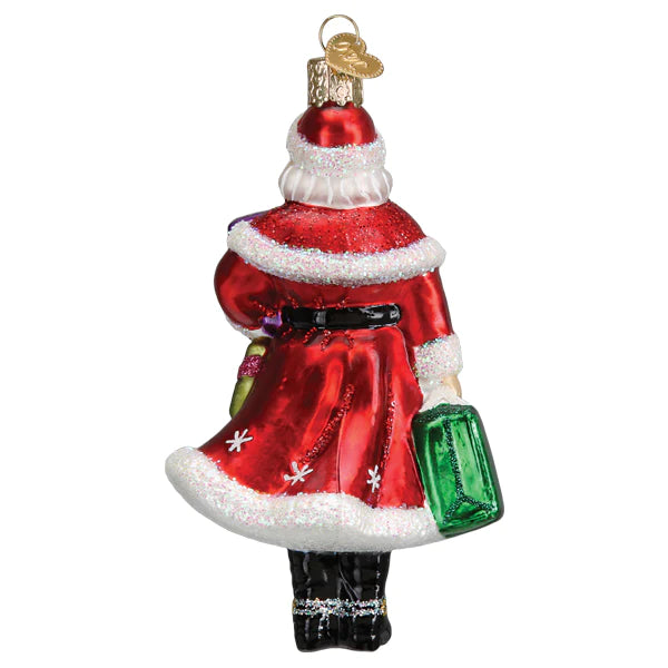 Mrs Claus goes Shopping Ornament Old World Christmas 10245