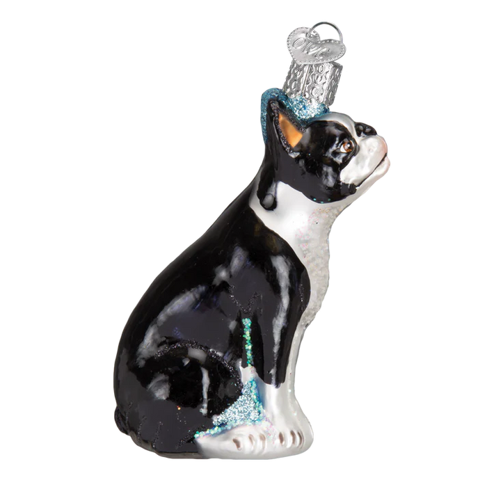 Boston Terrier Dog 12290 Old World Christmas Ornament