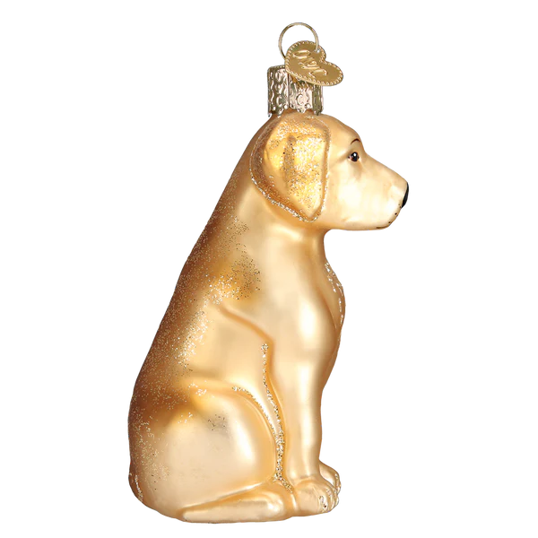 Yellow Labrador Dog Old World Christmas Ornament 12386