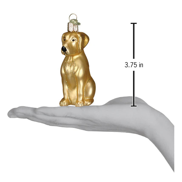 Yellow Labrador Dog Old World Christmas Ornament 12386