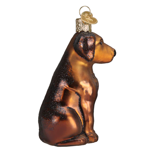 Chocolate Labrador Dog Old World Christmas Ornament 12387