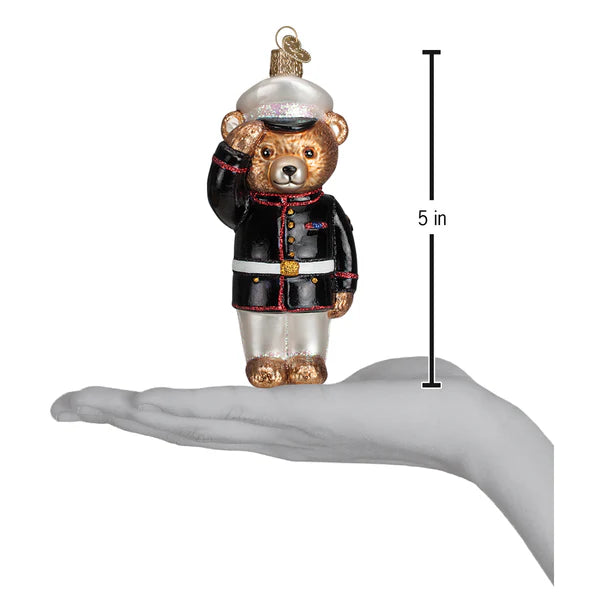 Marine Bear Ornament Old World Christmas 12403