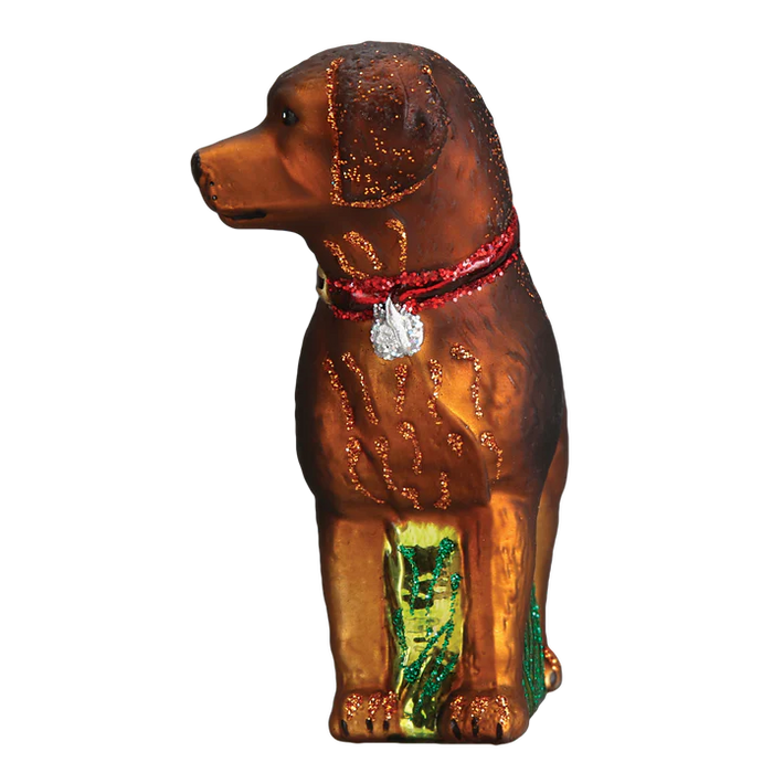 Standing Chocolate Lab  Old World Christmas Ornament 12508