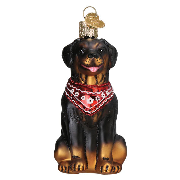 Rottweiler Ornament  Old World Christmas  12696