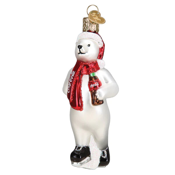 Coca-Cola Polar Bear Set Old World Christmas Ornaments 14033