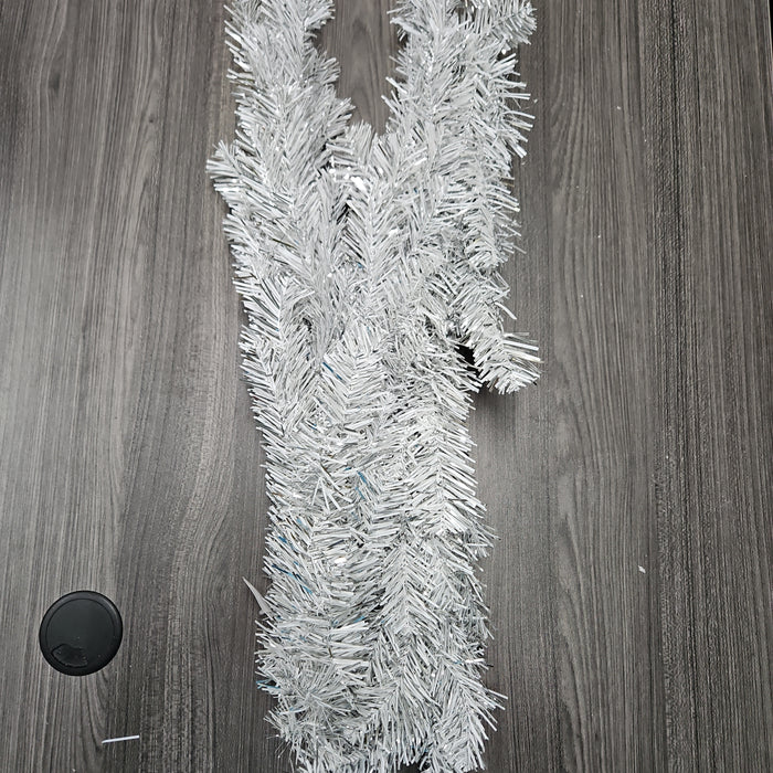 6' Silver Tinsel Christmas Garland 82876-SIL