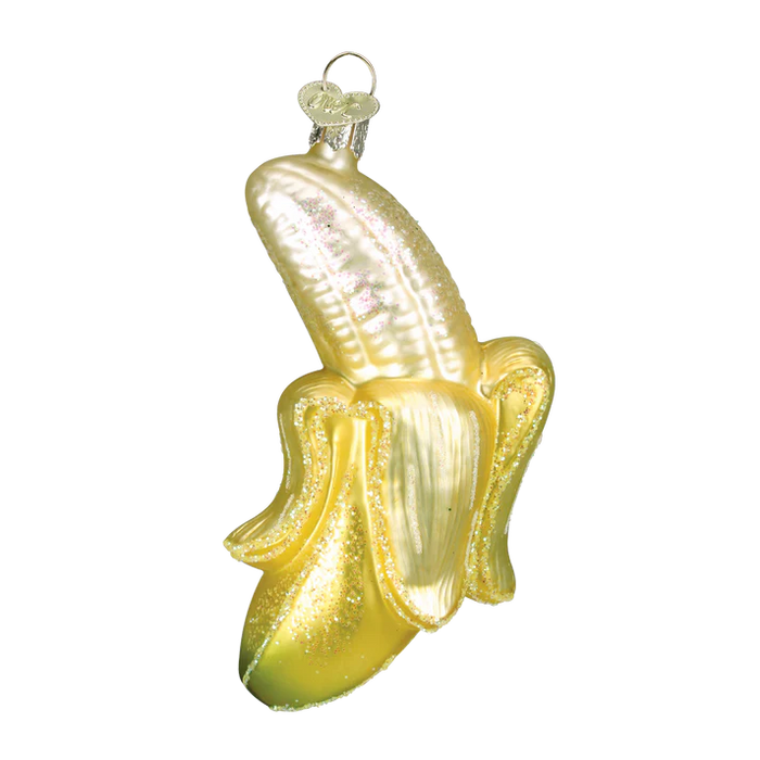 Peeled Banana Ornament  Old World Christmas  28066